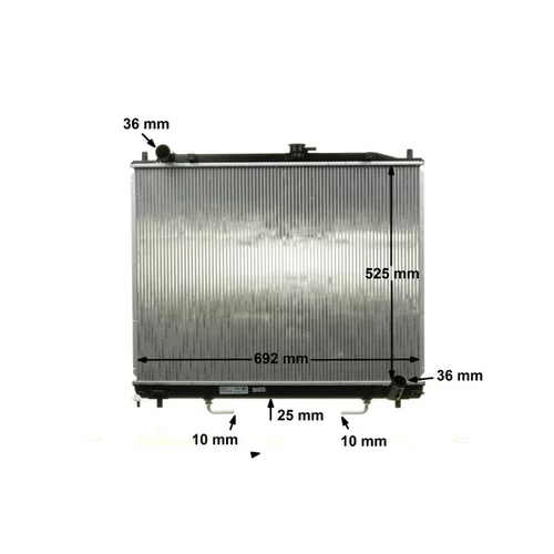 Chladič motora CR 1072 000S /MAHLE/ - obr. 9