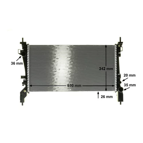 Chladič motora CR 1120 000P /MAHLE/ - obr. 9