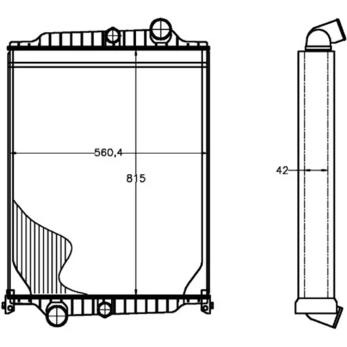 Chladič motora CR 1226 000P /MAHLE/ - obr. 3
