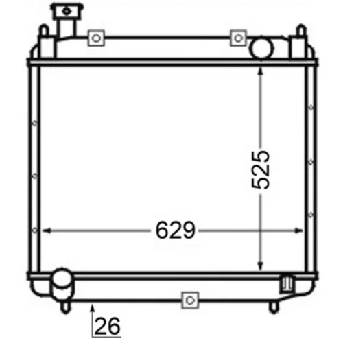 Chladič motora MAHLE CR 126 000S