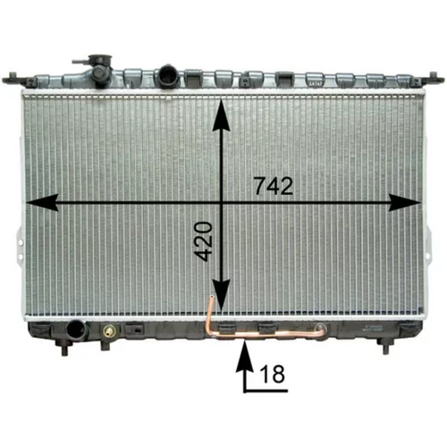 Chladič motora CR 1291 000P /MAHLE/ - obr. 3