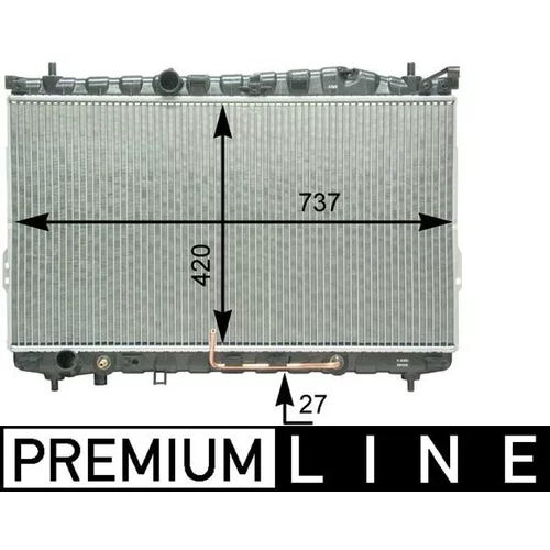 Chladič motora MAHLE CR 1296 000P