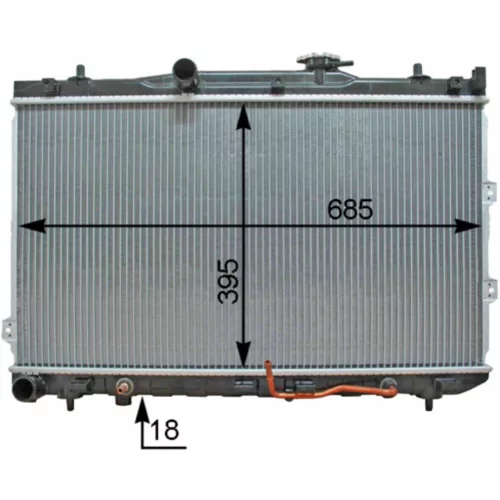 Chladič motora CR 1336 000P /MAHLE/ - obr. 3