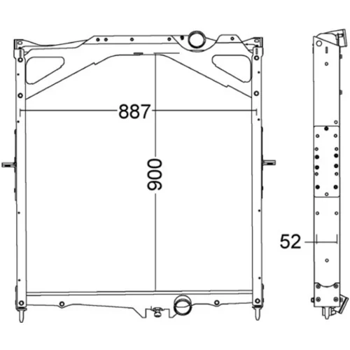 Chladič motora CR 1556 000P /MAHLE/ - obr. 1