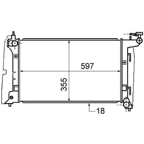 Chladič motora MAHLE CR 1558 000S