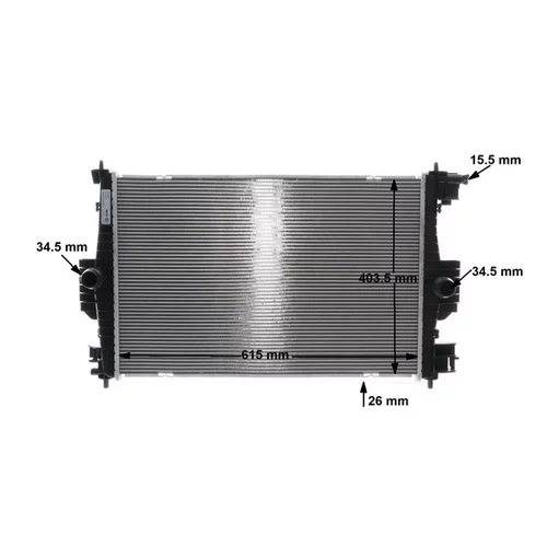 Chladič motora CR 2121 000S /MAHLE/ - obr. 10
