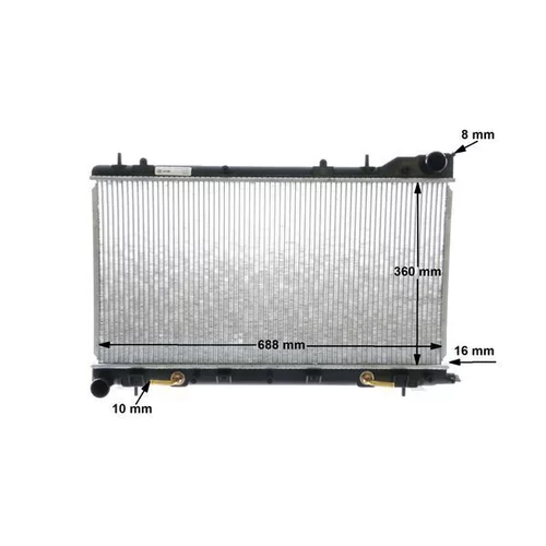 Chladič motora CR 2165 000S /MAHLE/ - obr. 11