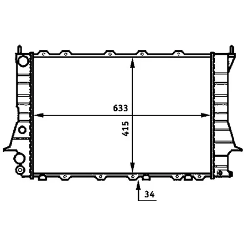 Chladič motora CR 358 000S /MAHLE/ - obr. 18