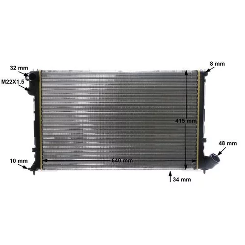 Chladič motora CR 594 000S /MAHLE/ - obr. 18