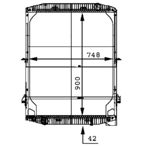 Chladič motora CR 692 000P /MAHLE/ - obr. 1
