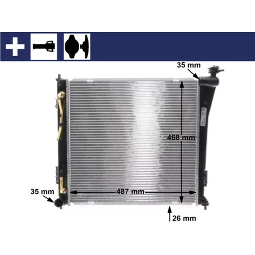 Chladič motora MAHLE CR 847 000S