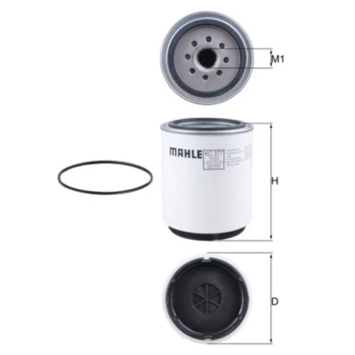 Palivový filter KC 377D /MAHLE/ - obr. 2