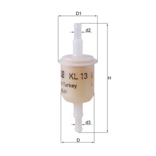 Palivový filter KL 13 /MAHLE/ - obr. 2