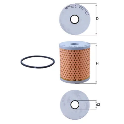 Palivový filter MAHLE KX 21D