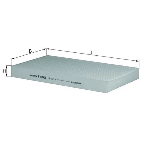 Filter vnútorného priestoru LA 152 /MAHLE/ - obr. 2