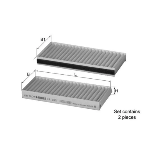 Filter vnútorného priestoru LA 392/S /MAHLE/ - obr. 2