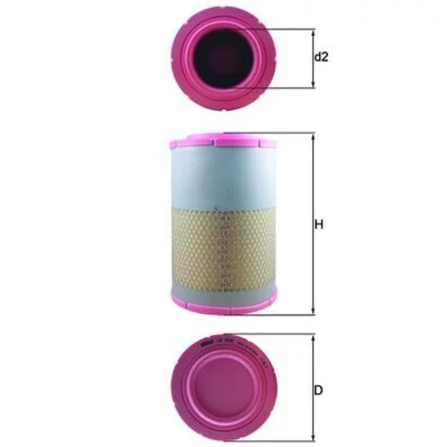 Vzduchový filter MAHLE LX 1630