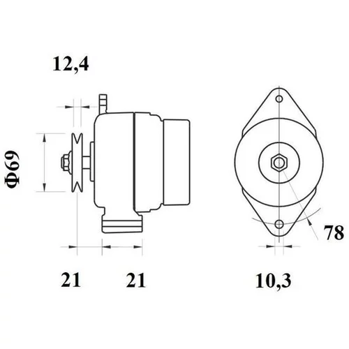 Alternátor MG 1140 /MAHLE/ - obr. 1