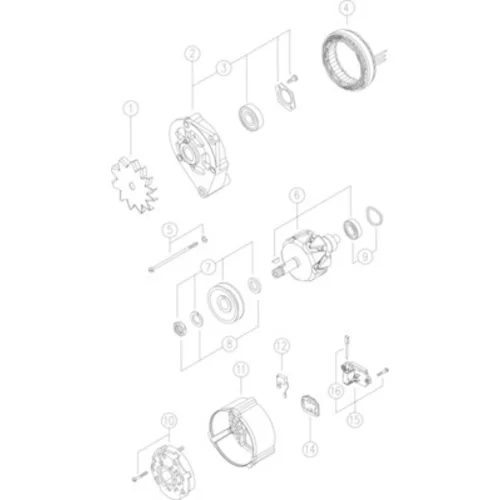 Alternátor MG 437 /MAHLE/ - obr. 5