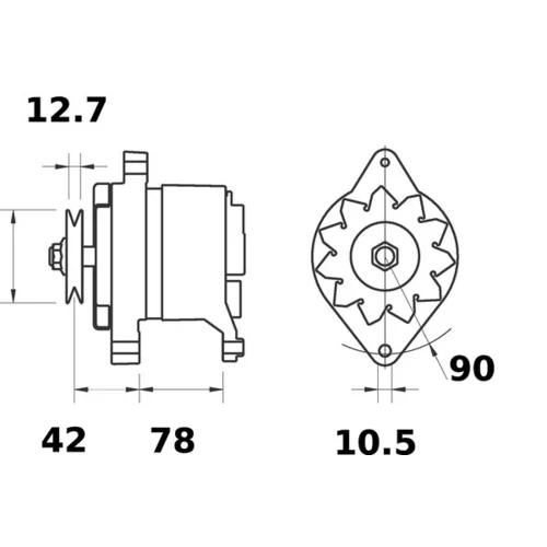 Alternátor MAHLE MG 588