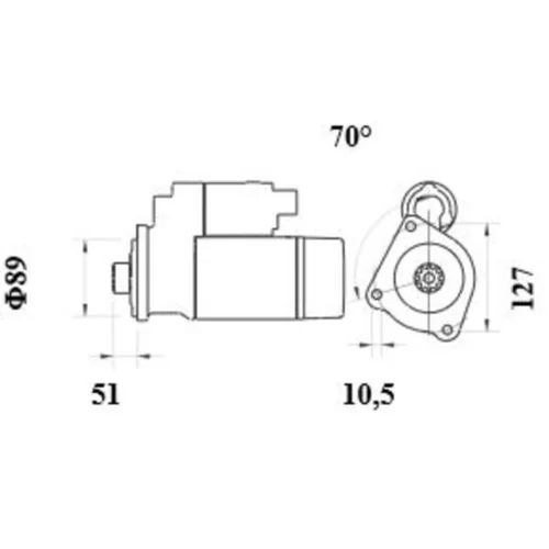 Štartér MS 1003 /MAHLE/ - obr. 1