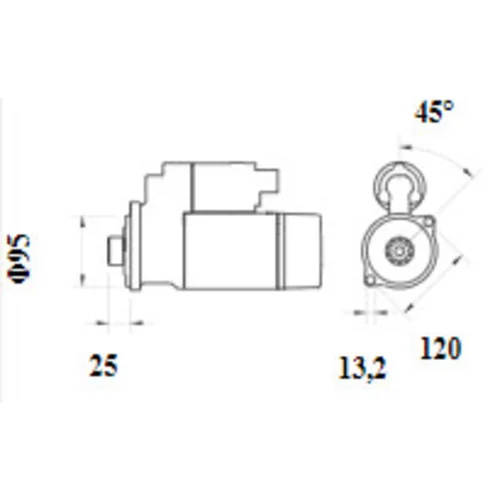 Štartér MS 1140 /MAHLE/ - obr. 1