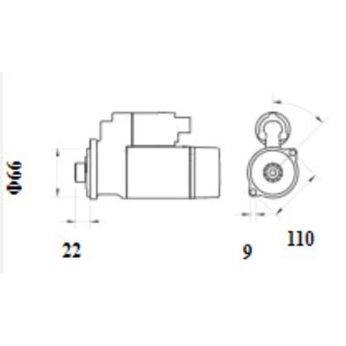 Štartér MS 1144 /MAHLE/ - obr. 1