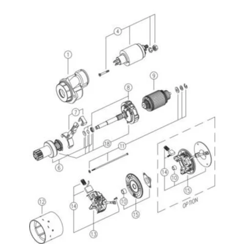 Štartér MS 432 /MAHLE/ - obr. 2