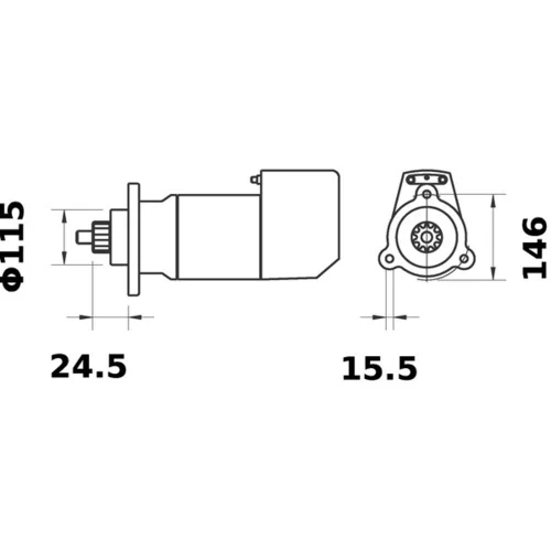 Štartér MS 456 /MAHLE/ - obr. 4