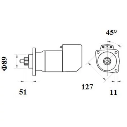 Štartér MS 716 /MAHLE/ - obr. 1