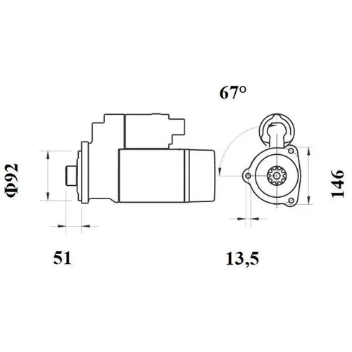 Štartér MS 765 /MAHLE/ - obr. 4