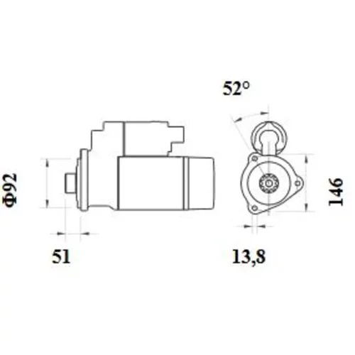 Štartér MS 885 /MAHLE/ - obr. 1