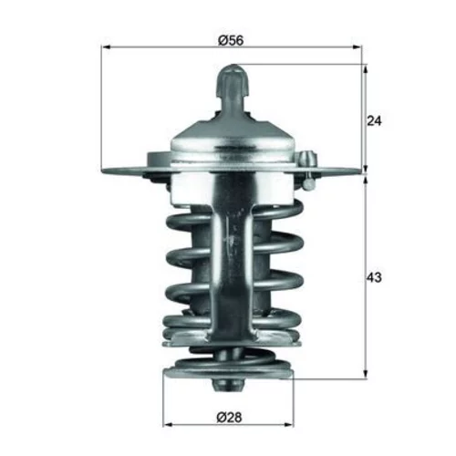 Termostat chladenia TX 70 82 /MAHLE/ - obr. 2