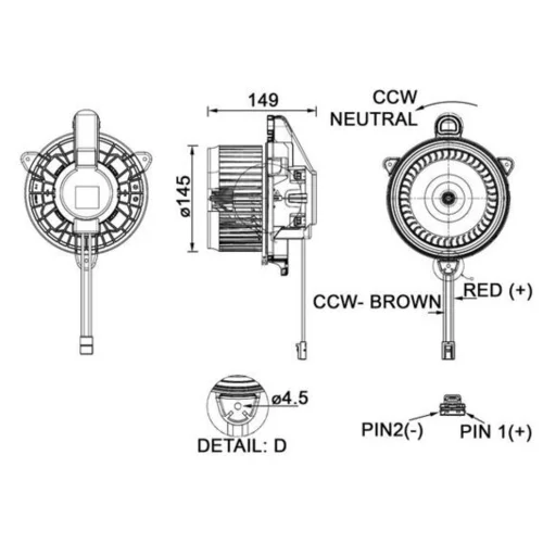 Vnútorný ventilátor AB 277 000P /MAHLE/ - obr. 1
