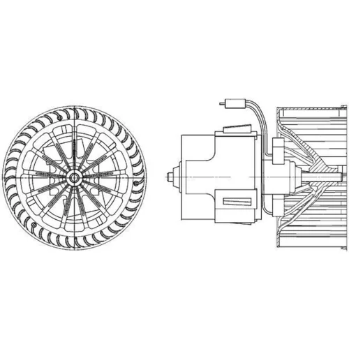 Vnútorný ventilátor AB 30 000P /MAHLE/ - obr. 1