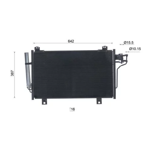 Kondenzátor klimatizácie AC 1081 000S /MAHLE/ - obr. 9