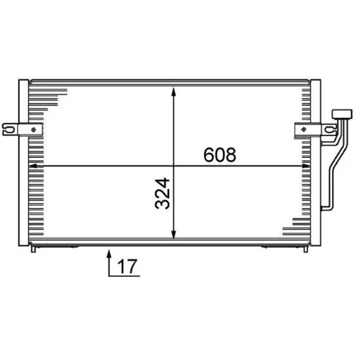 Kondenzátor klimatizácie AC 213 000S /MAHLE/ - obr. 1