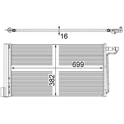 Kondenzátor klimatizácie AC 29 000S /MAHLE/ - obr. 1