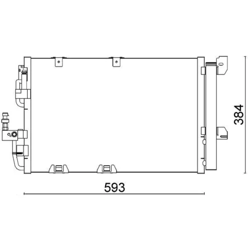 Kondenzátor klimatizácie AC 337 000S /MAHLE/ - obr. 1
