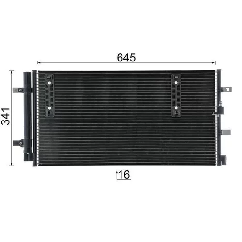 Kondenzátor klimatizácie AC 457 000P /MAHLE/ - obr. 12
