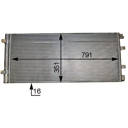 Kondenzátor klimatizácie AC 776 000S /MAHLE/ - obr. 1