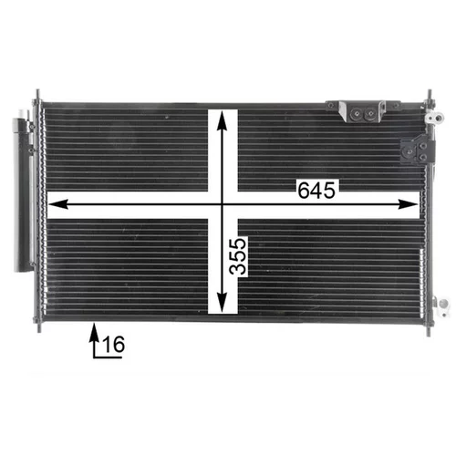 Kondenzátor klimatizácie AC 826 000P /MAHLE/ - obr. 9