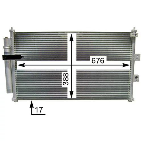 Kondenzátor klimatizácie AC 835 000S /MAHLE/ - obr. 3