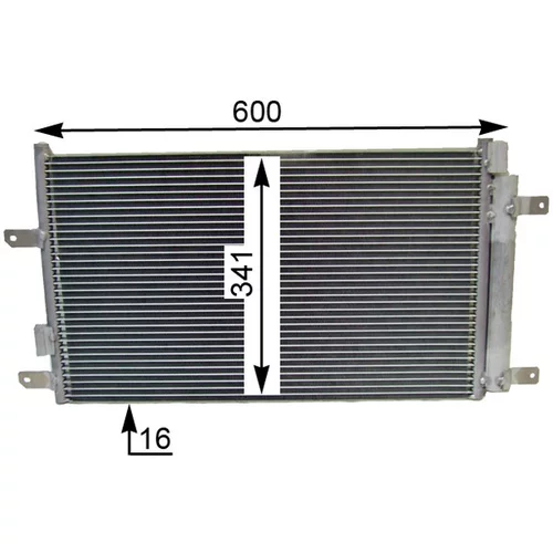 Kondenzátor klimatizácie AC 857 000S /MAHLE/ - obr. 5