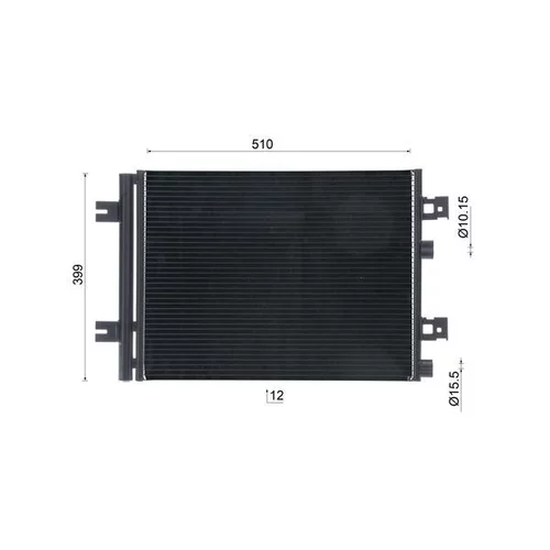 Kondenzátor klimatizácie AC 858 000S /MAHLE/ - obr. 9