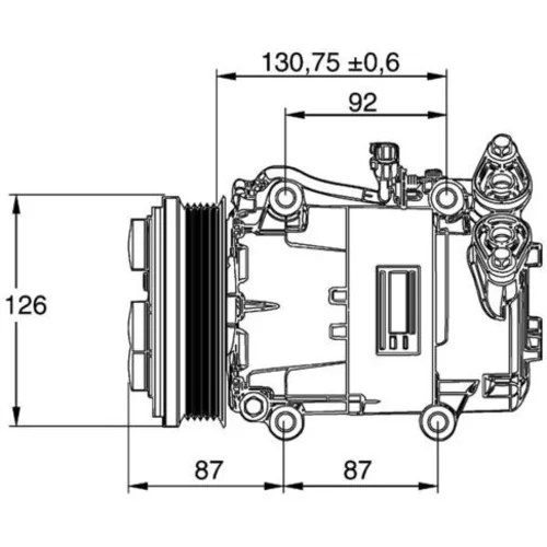 Kompresor klimatizácie ACP 54 000P /MAHLE/ - obr. 1