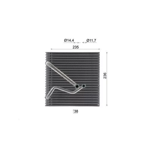 Výparník klimatizácie AE 223 000S /MAHLE/ - obr. 9