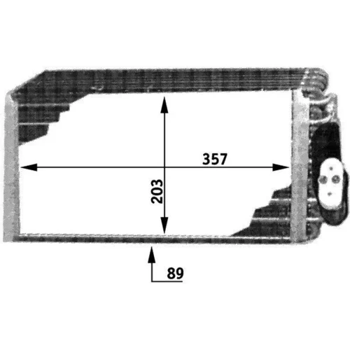 Výparník klimatizácie AE 42 000P /MAHLE/ - obr. 2