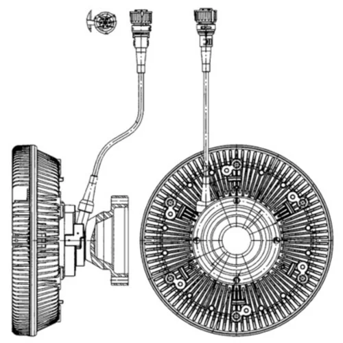 Spojka ventilátora chladenia CFC 226 000P /MAHLE/