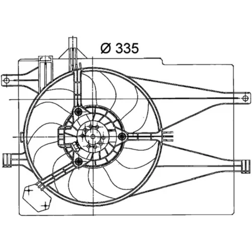 Ventilátor chladenia motora CFF 204 000P /MAHLE/ - obr. 3